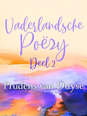 cover image of Vaderlandsche Poëzy. Deel 2